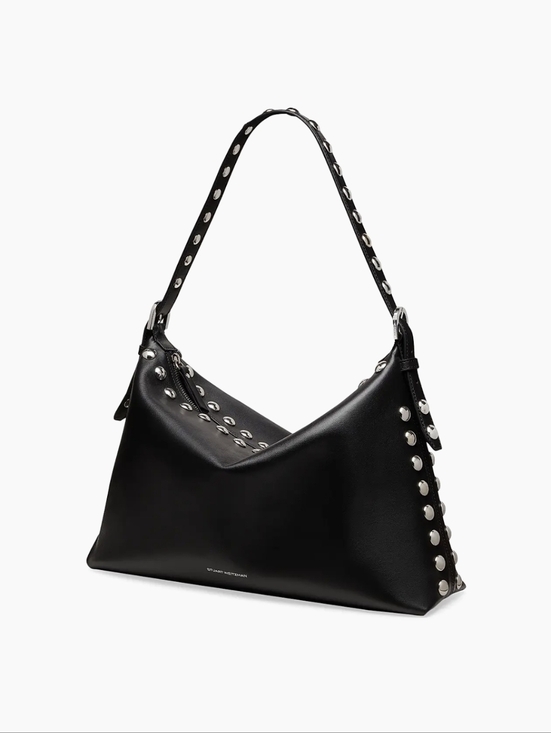 Stuart Weitzman Handbags - NWT! STUART WEITZMAN SLOUCHY NAPA LEATHER STUDDED BAG. (STILL IN WRAPPING)